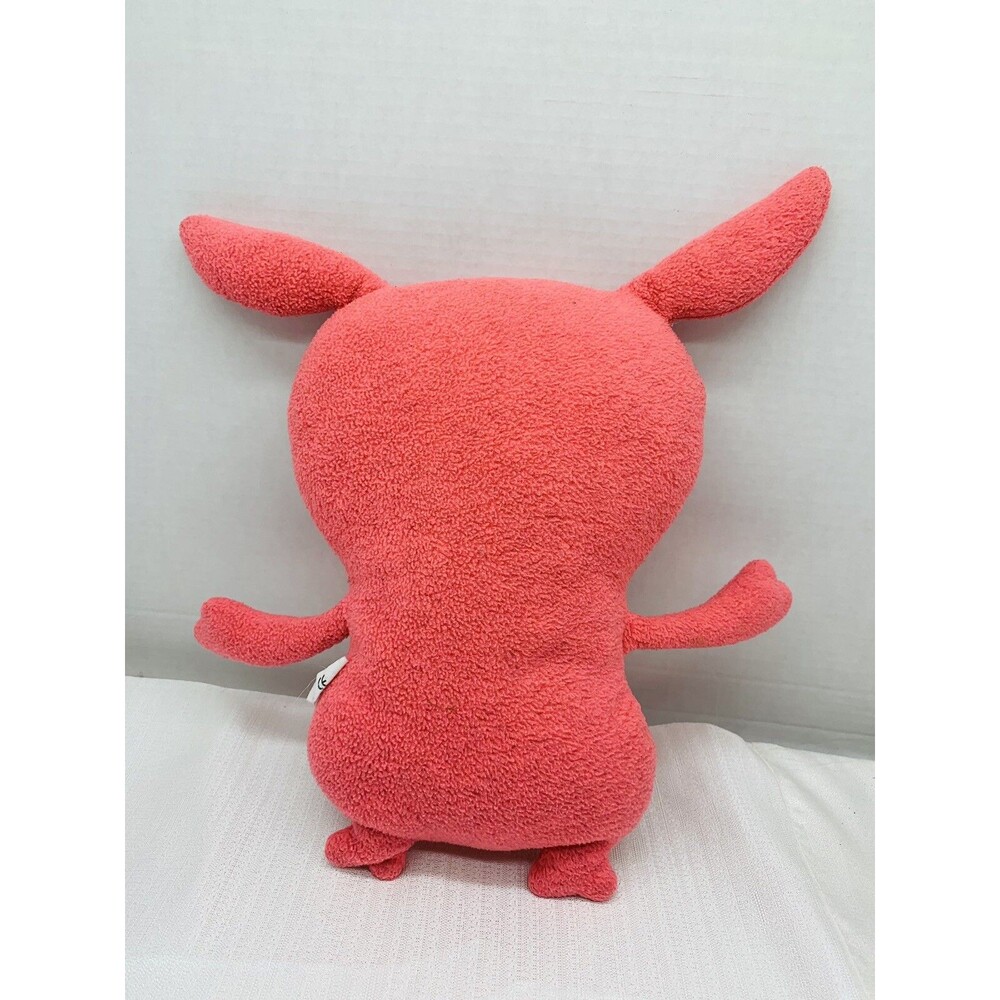 UglyDoll Pink Coral Puglee Plush 2007 Soft Stuffed Animal Felt Eyes Nose 12" - Picture 3 of 9